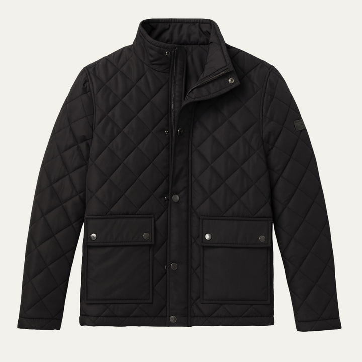 Mens Quilted Barn Jacket Diamond Stitch Pattern