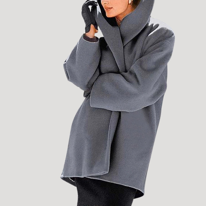 Womens Wool Coat Plush Large Fit