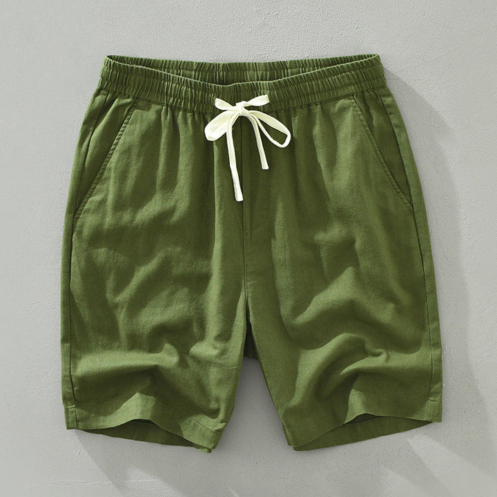 Mens Linen Beach Shorts Relaxed Fit