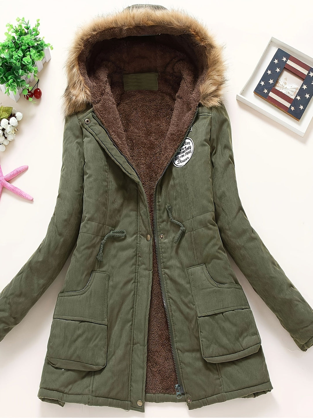 Womens Waterproof Winter Coat with Hood