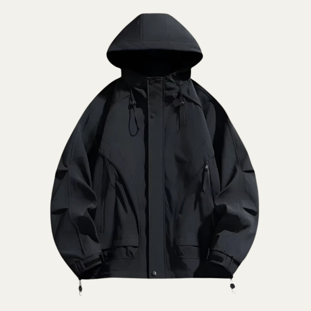 Mens Hooded Windbreaker Lightweight Technical Fit