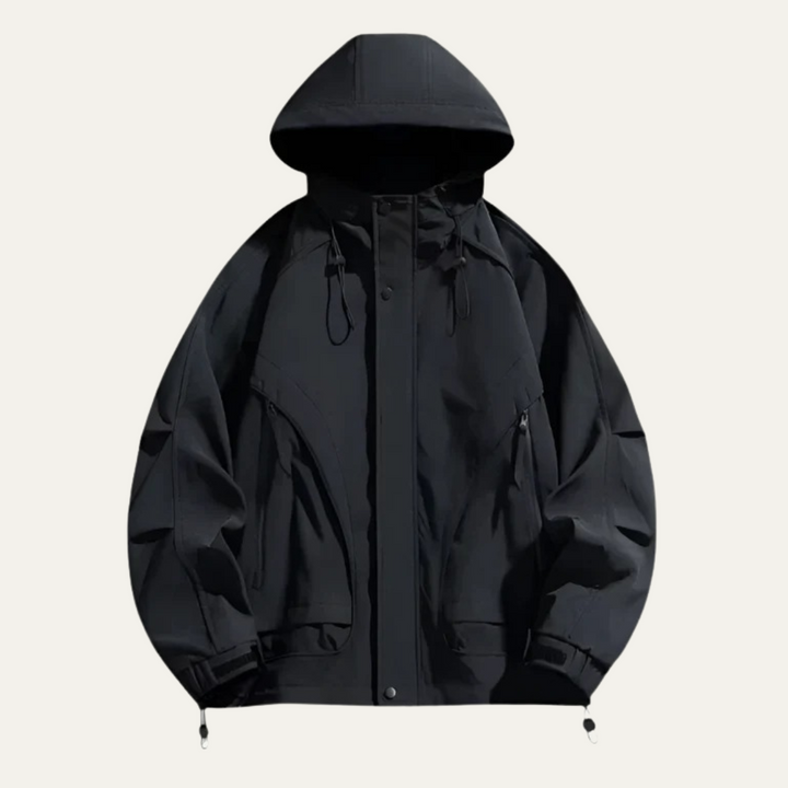 Mens Hooded Windbreaker Lightweight Technical Fit