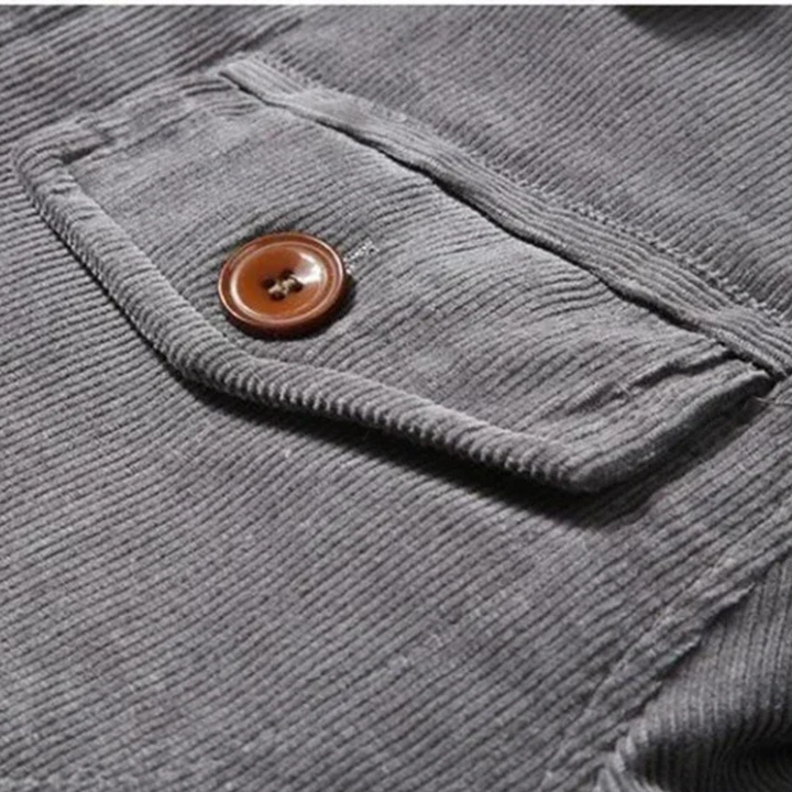 Mens Corduroy Jacket Sherpa Lined Relaxed Fit