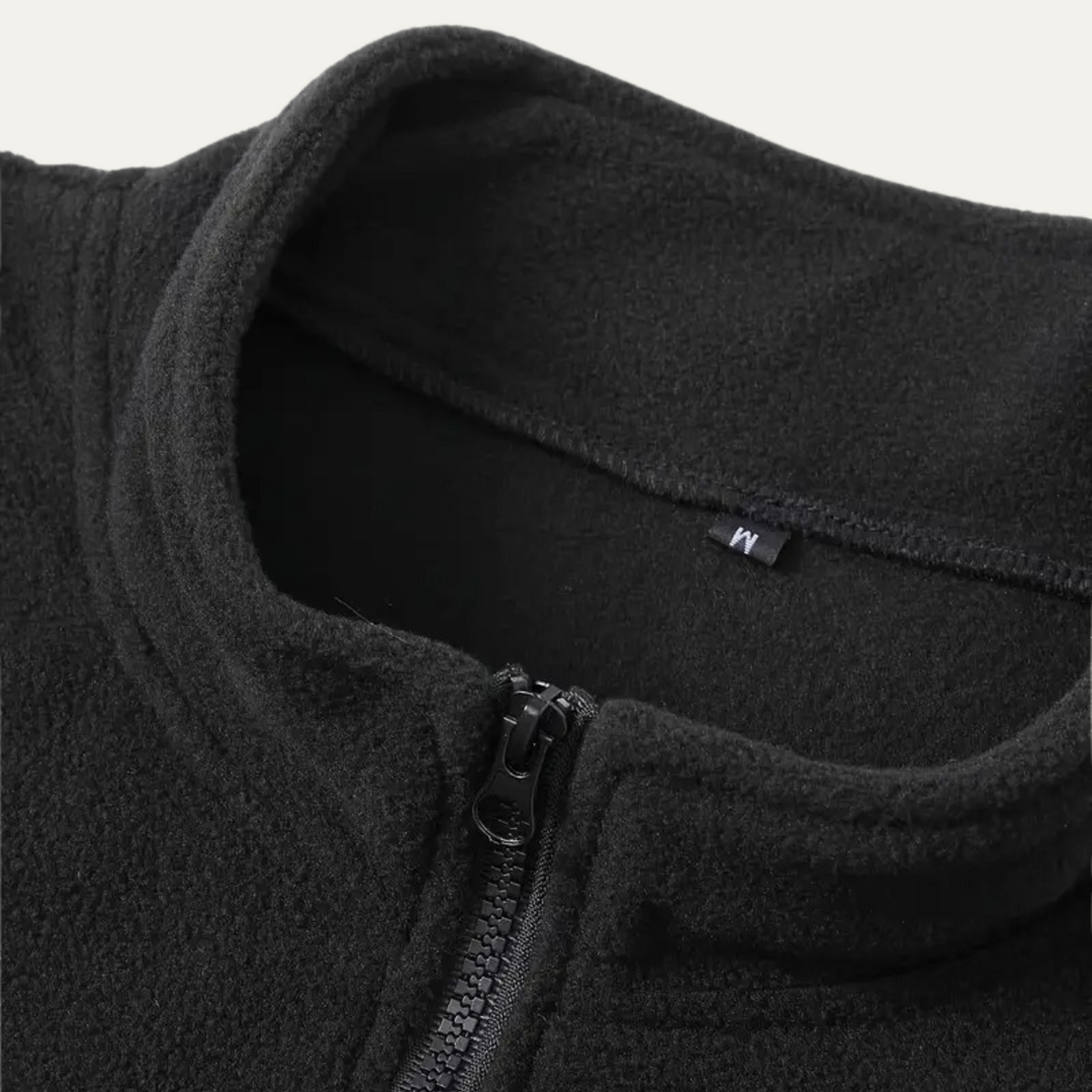 Mens Sherpa Pullover Casual Half Zip