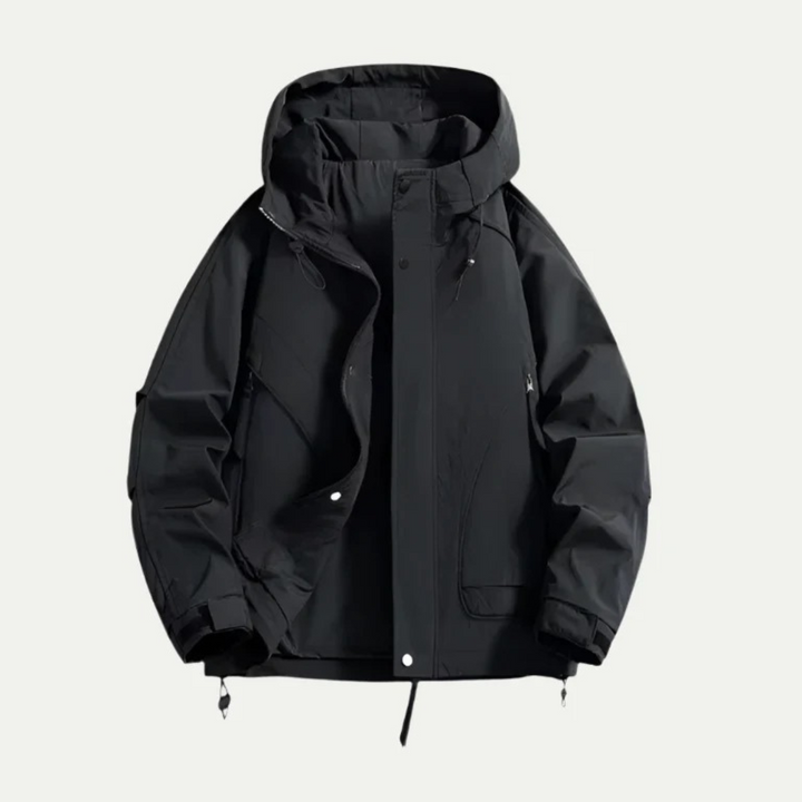 Mens Hooded Windbreaker Lightweight Technical Fit - BritishMode