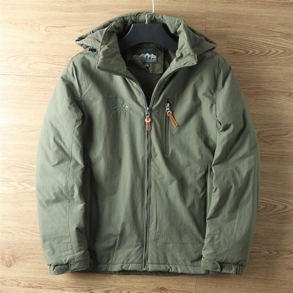 Mens Outdoor Jacket Waterproof Breathable Hooded
