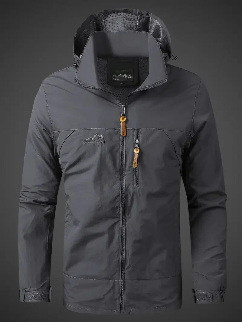Mens Waterproof Outdoor Jacket with Hood