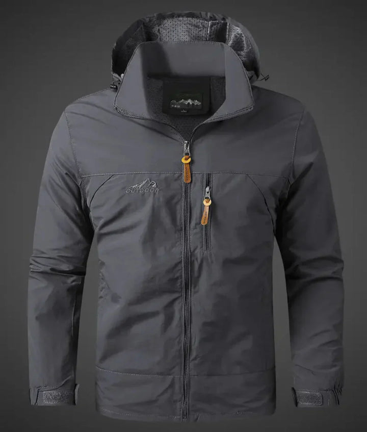 Mens Outdoor Jacket Weather-Resistant Utility Fit