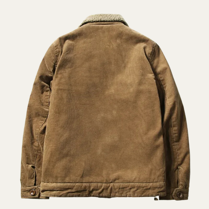 Mens Corduroy Jacket Sherpa Lined Relaxed Fit