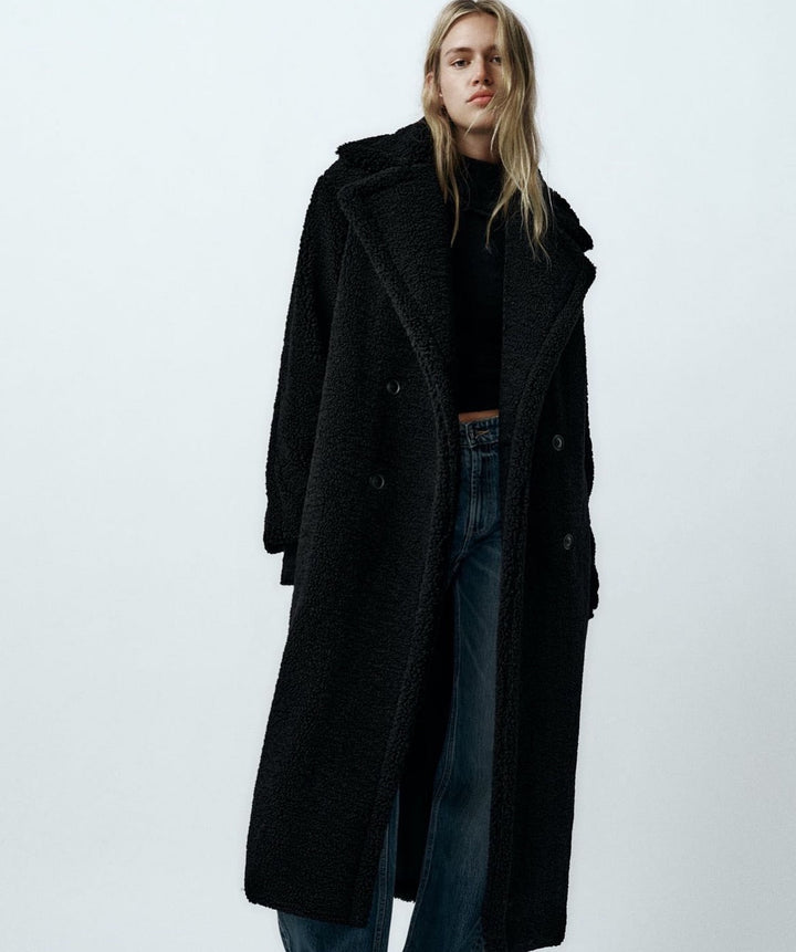 Womens Oversized Long Coat Relaxed Fit