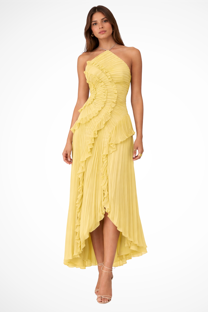 Womens Romantic Flow Dress Wedding Guest