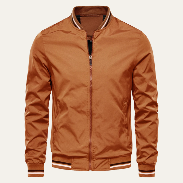 Mens Lightweight Bomber Jacket Zip-Up Casual