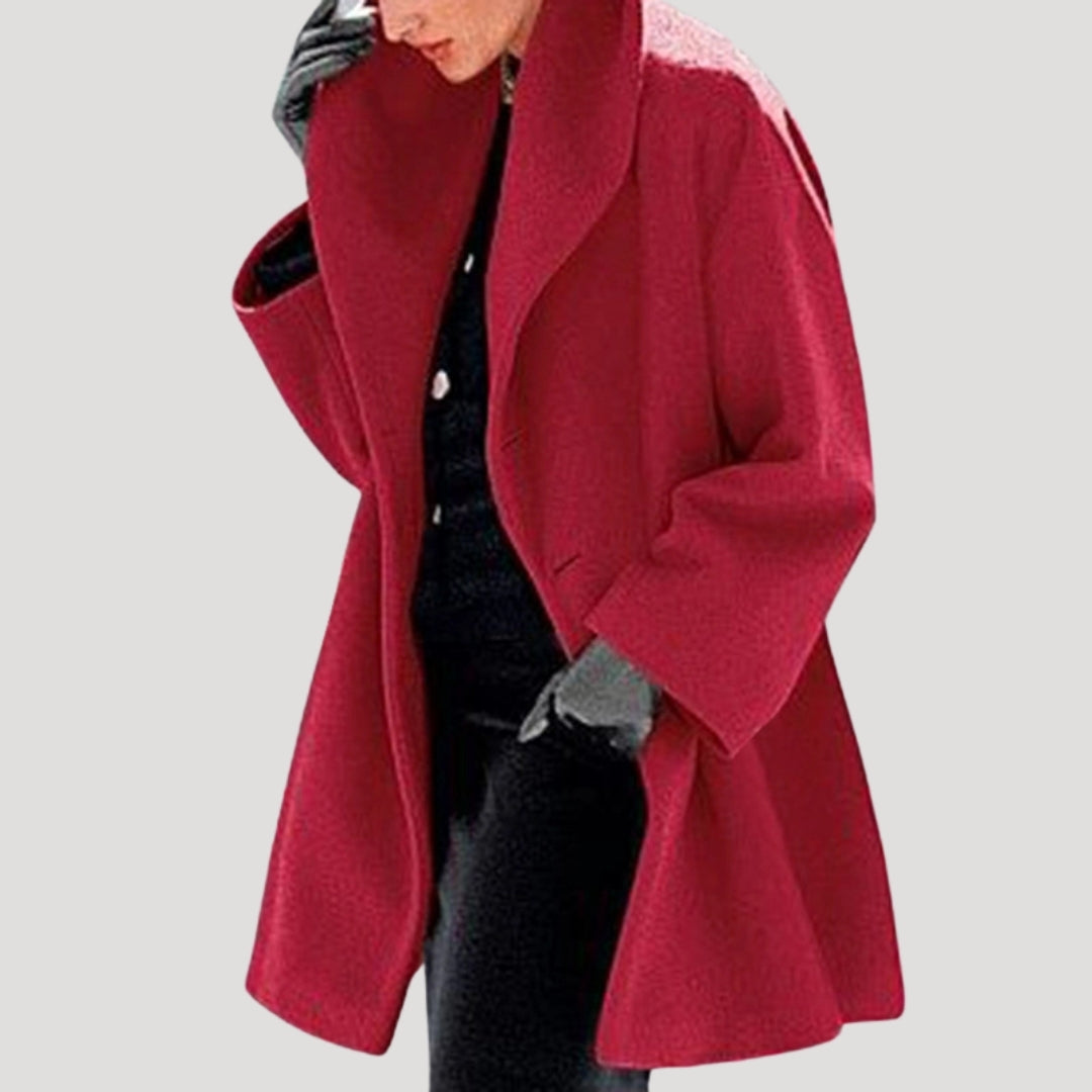 Womens Wool Coat Plush Large Fit