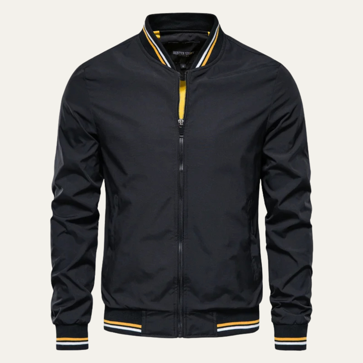 Mens Lightweight Bomber Jacket Zip-Up Casual - BritishMode