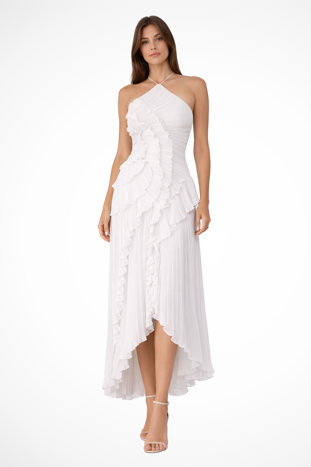 Womens Romantic Flow Dress Wedding Guest