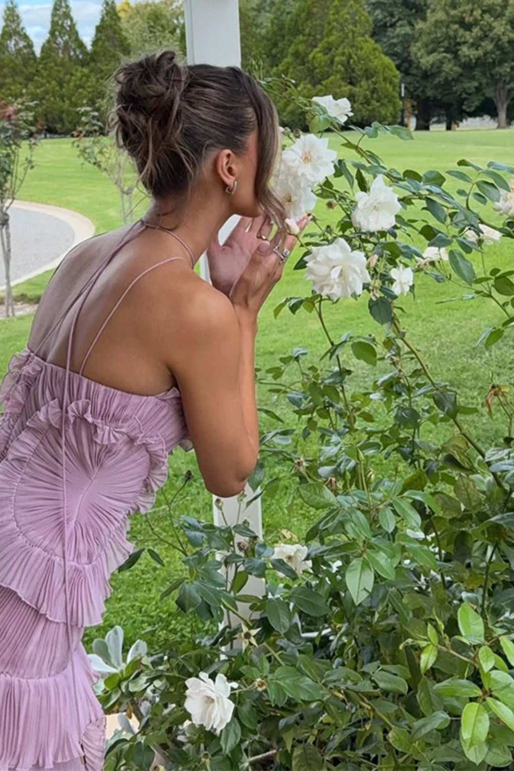 Womens Romantic Flow Dress Wedding Guest
