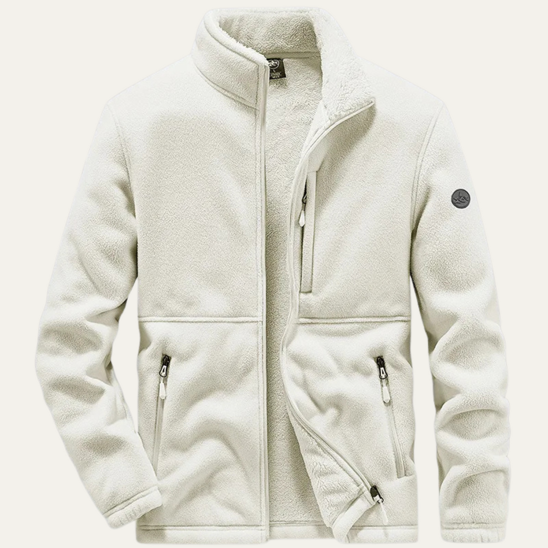 Mens Fleece Jacket Sherpa Lined Full Zip - BritishMode