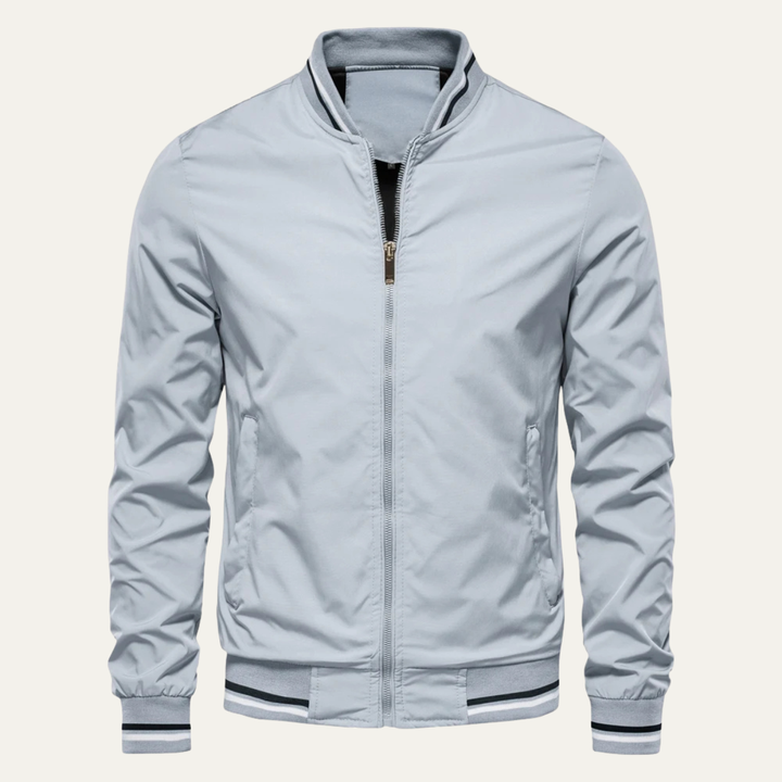 Mens Lightweight Bomber Jacket Zip-Up Casual Fit