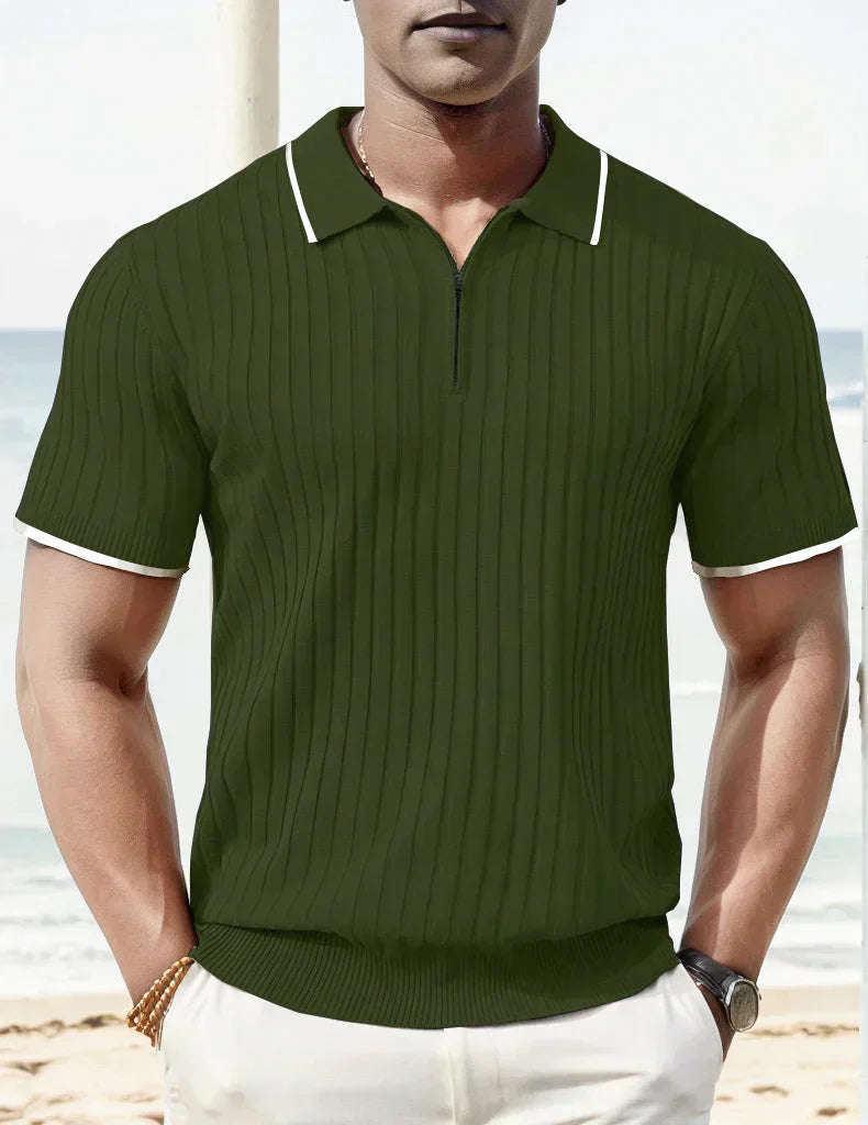 Mens Casual Polo Shirt Comfortable Versatile Fit