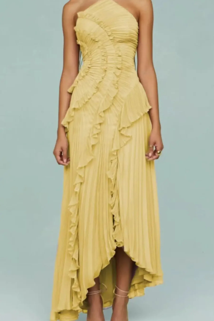 Womens Romantic Flow Dress Wedding Guest