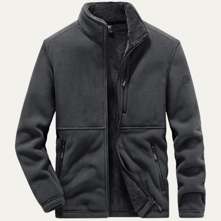 Mens Fleece Jacket Sherpa Lined Full Zip