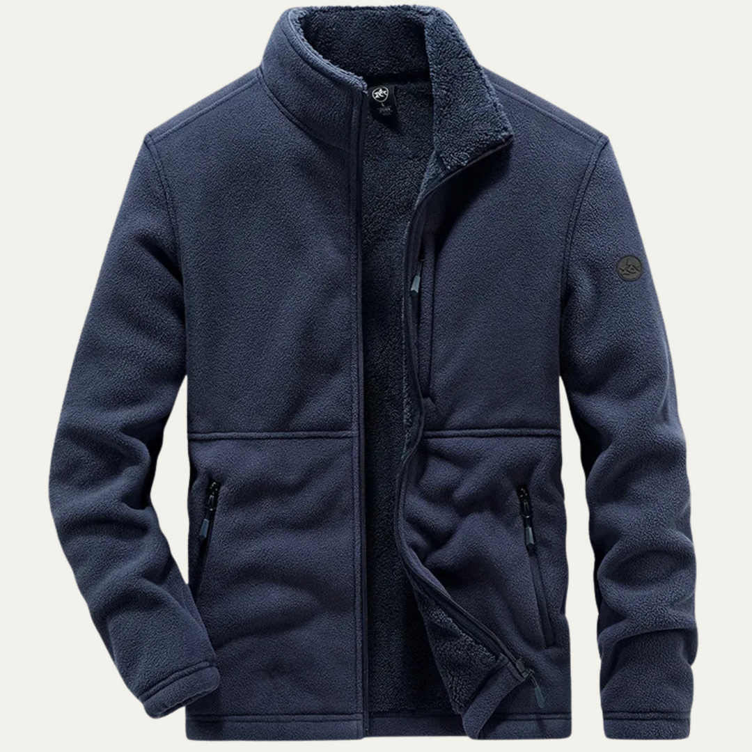 Mens Fleece Jacket Sherpa Lined Full Zip