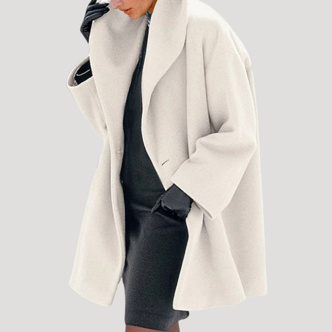 Womens Wool Coat Plush Large Fit
