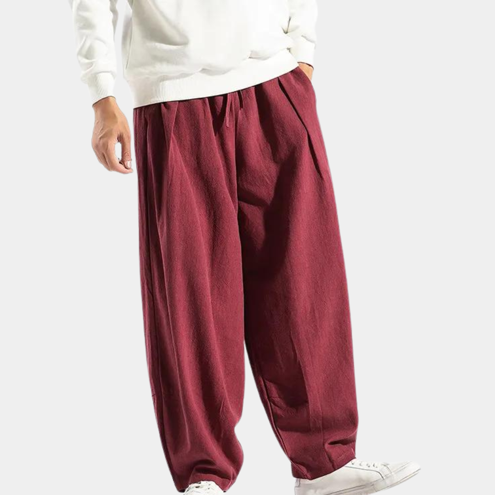 Mens Casual Trousers Relaxed Fit Comfortable