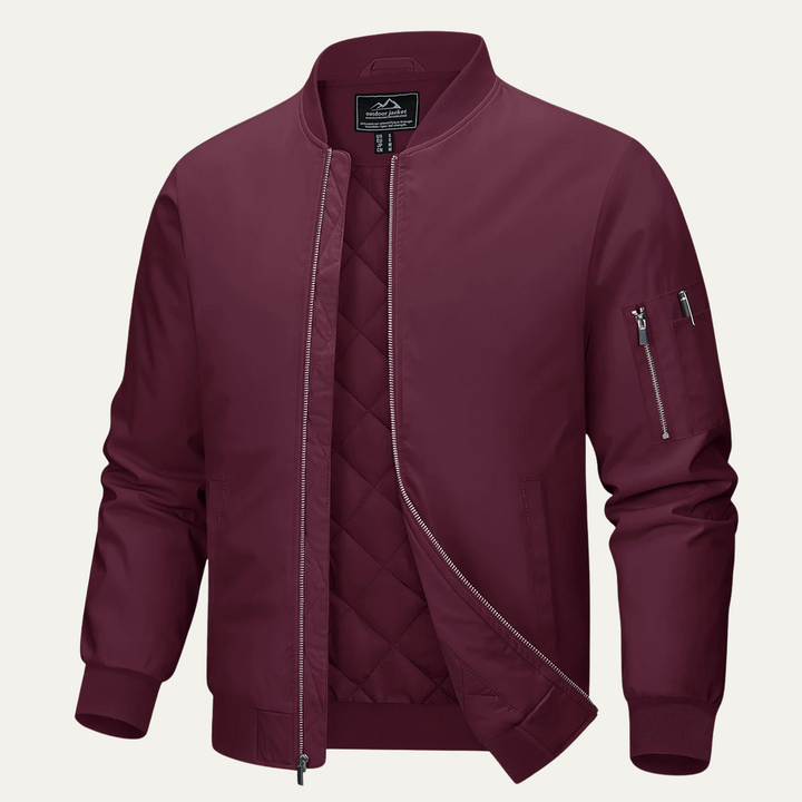Mens Quilted Bomber Jacket Classic Fit