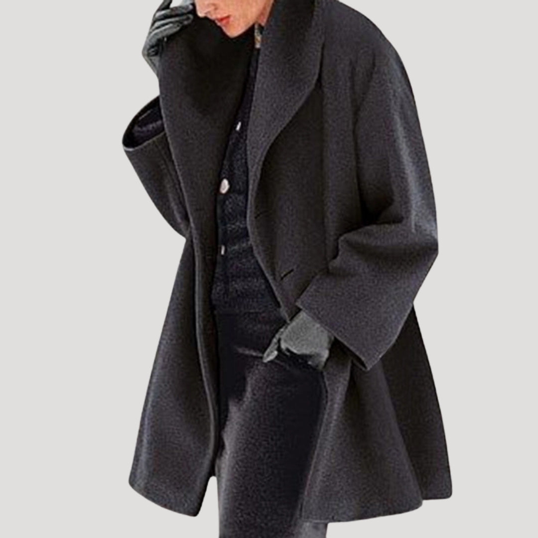 Womens Wool Coat Plush Large Fit