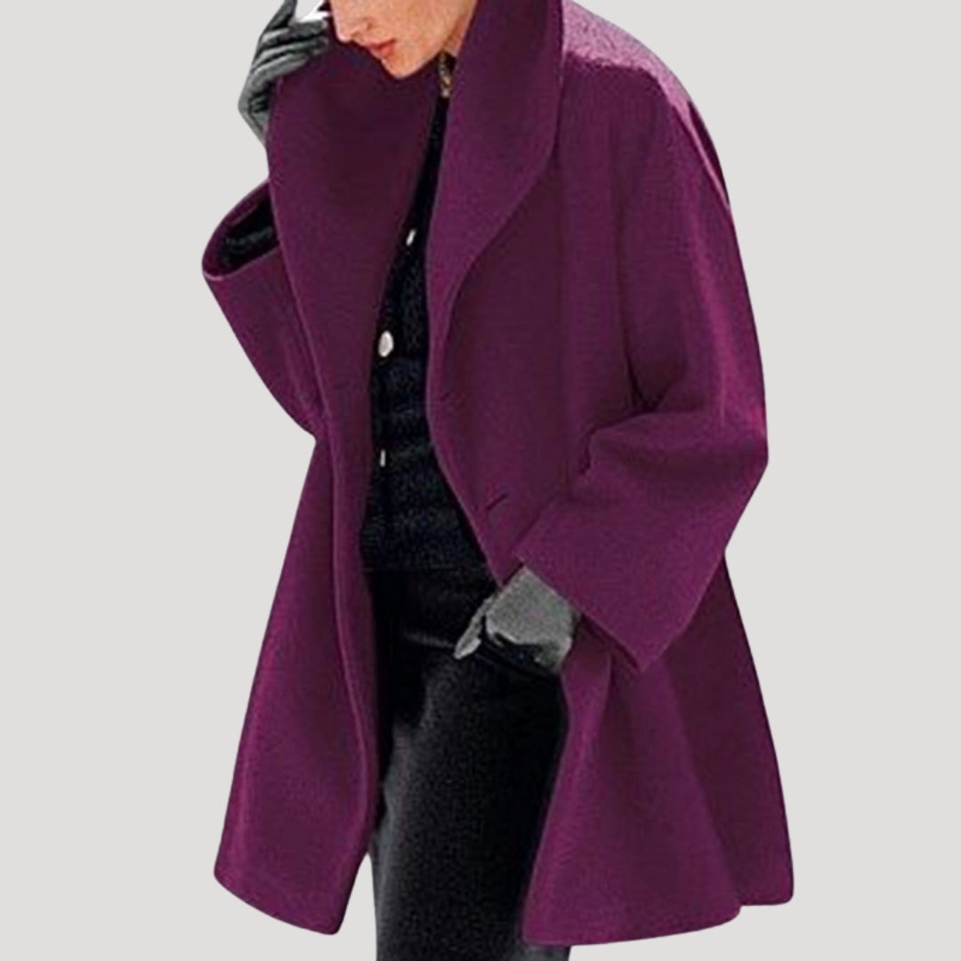 Womens Wool Coat Plush Large Fit
