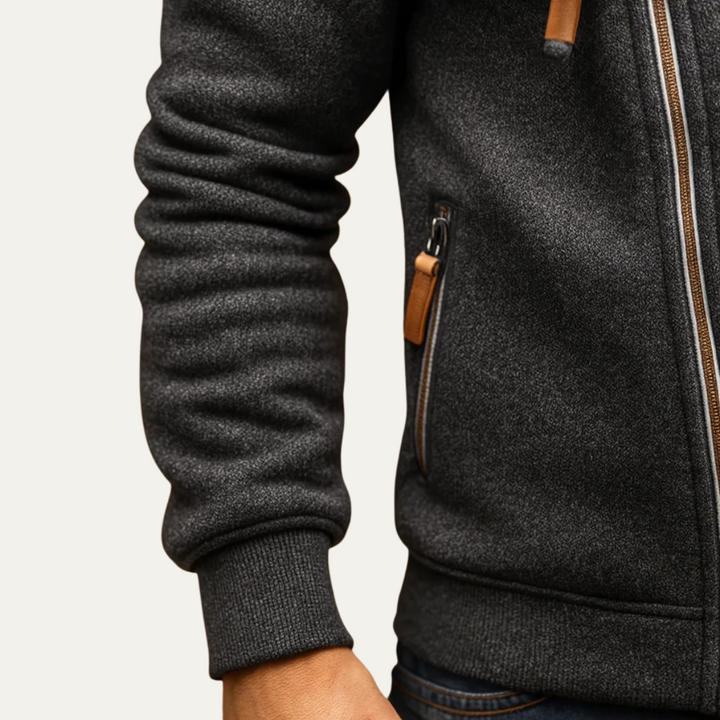 Unisex Zip-Up Hoodie with Front Zipper