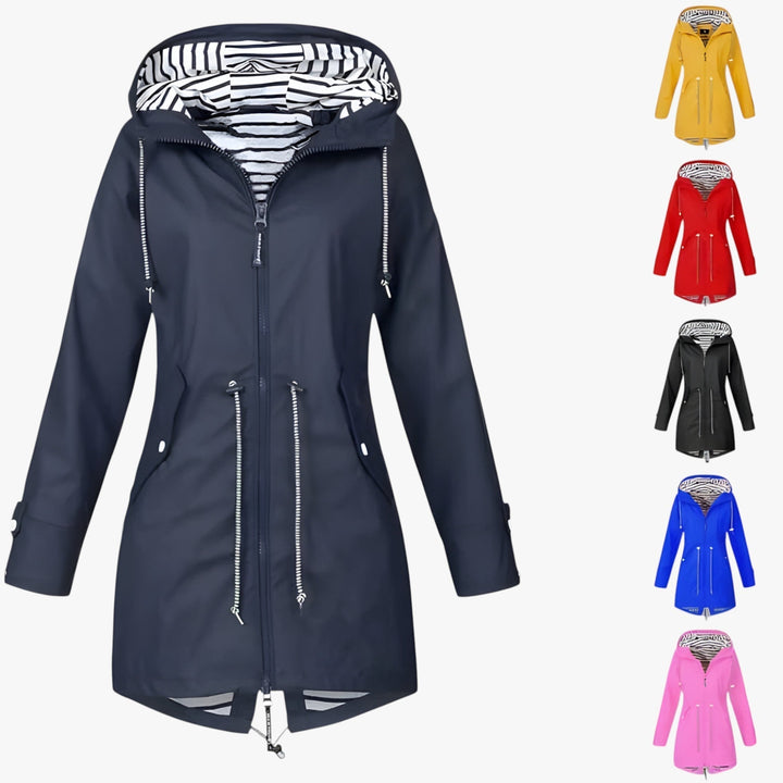 Womens Waterproof Parka Adjustable Fit with Hood Lining - BritishMode