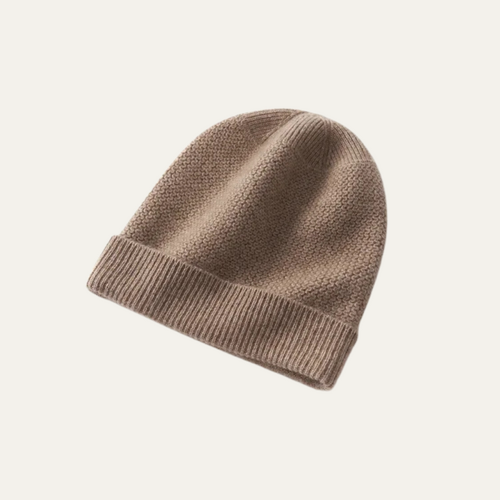 Mens Ribbed Knit Cashmere Beanie Warm Fit - BritishMode