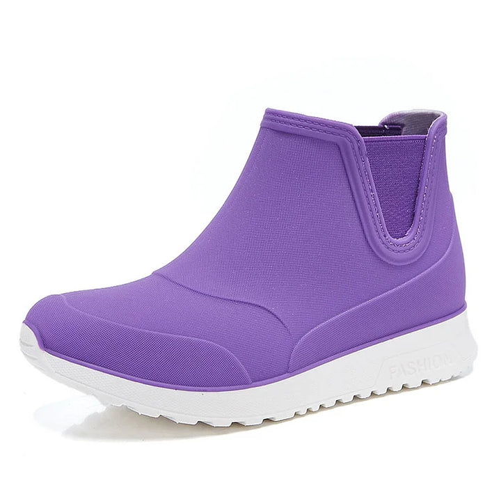 Unisex Waterproof Ankle Boots Slip-On
