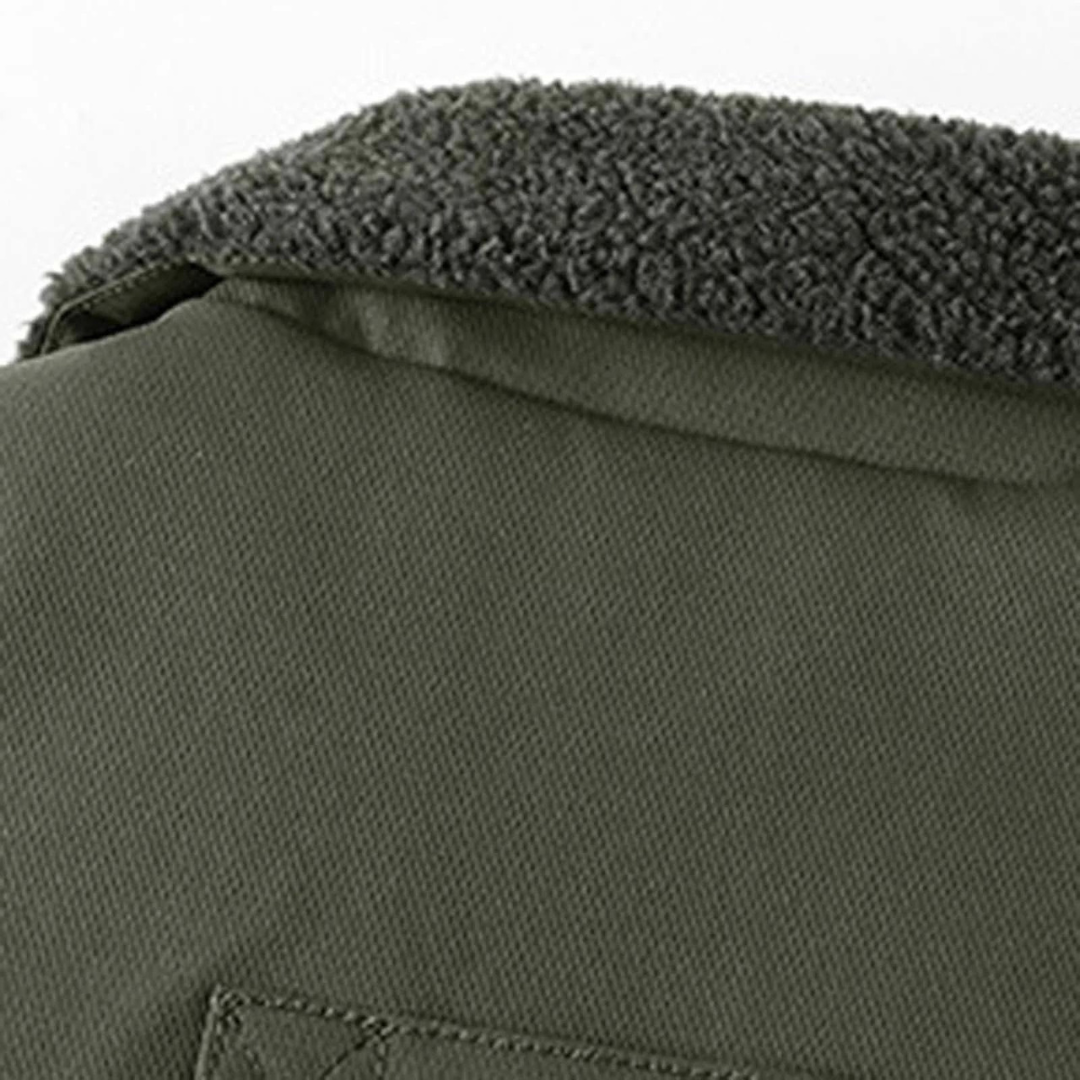 Mens Outdoor Winter Jacket Wool Lined Regular Fit