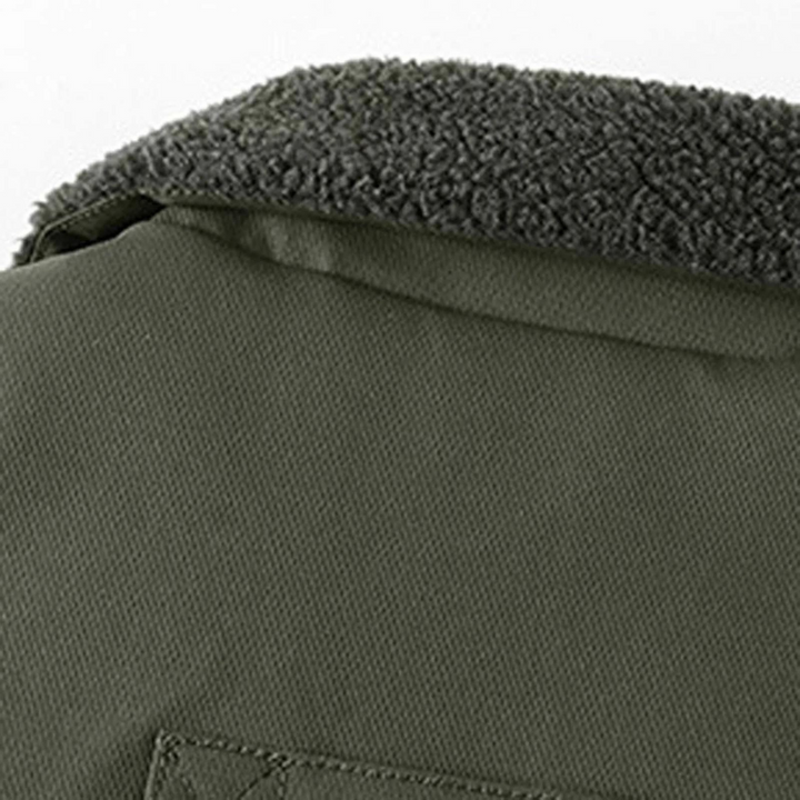 Mens Outdoor Winter Jacket Wool Lined Regular Fit