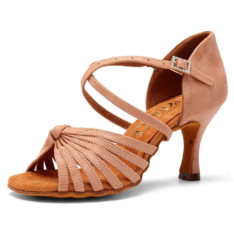 Womens Dance Shoes Leather Flexible Sole