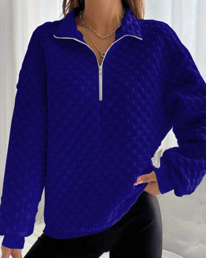 Unisex Zip-Up Sweater Warm Knit Winter