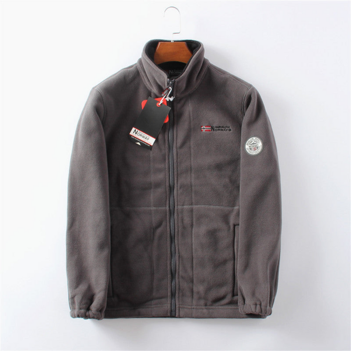 Mens Fleece Jacket with Zip Soft Fit