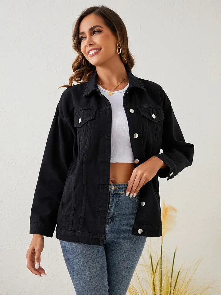 Unisex Denim Casual Jacket Relaxed Fit - BritishMode