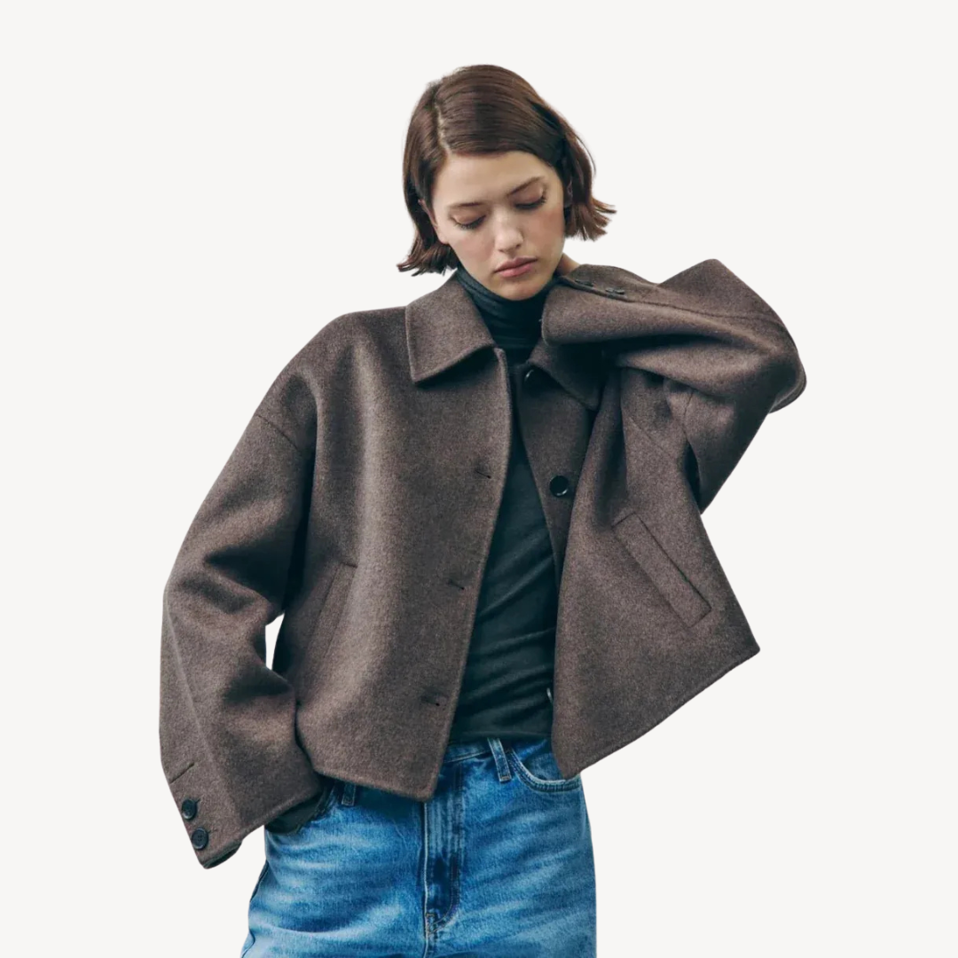 Womens Short Jacket Oversized Fit