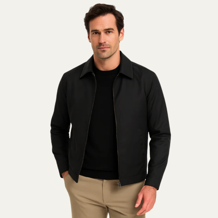 Mens Harrington Jacket Zip-Up Classic Fit - BritishMode