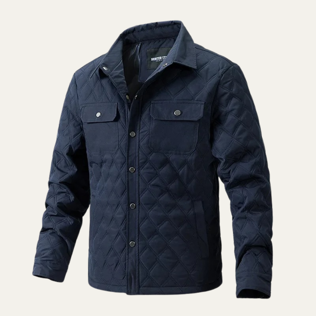 Mens Quilted Jacket Lightweight Casual Fit