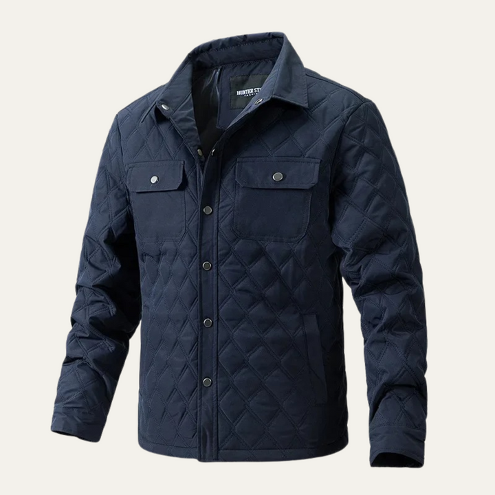 Mens Quilted Jacket Lightweight Casual Fit