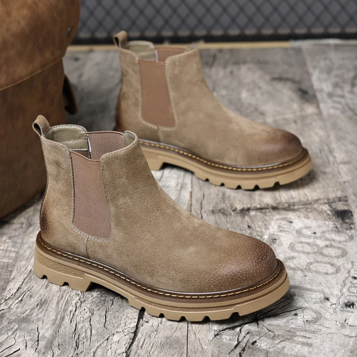 Mens Chelsea Boots Suede Comfortable Fit