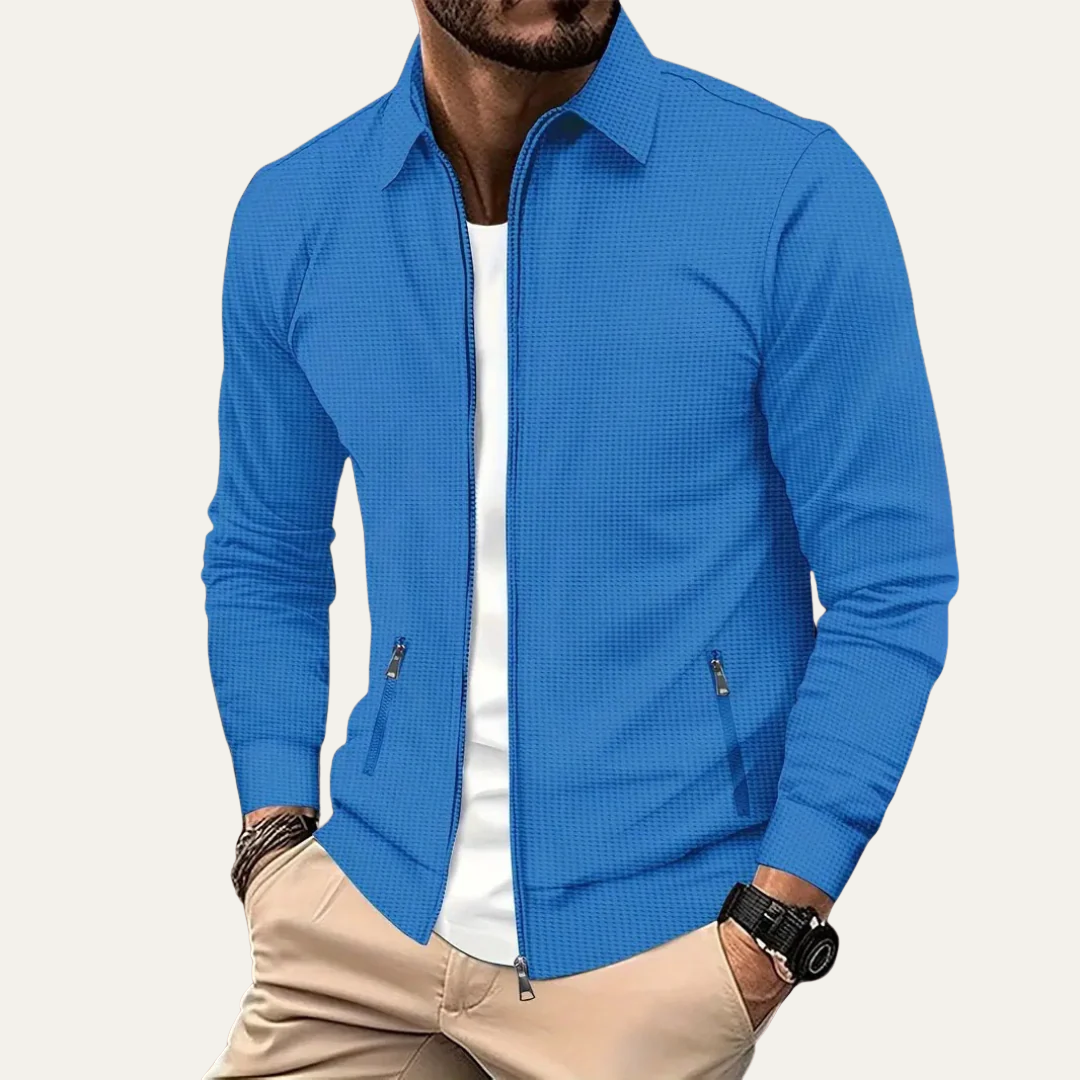 Mens Harrington Jacket Full Zip Contemporary Style