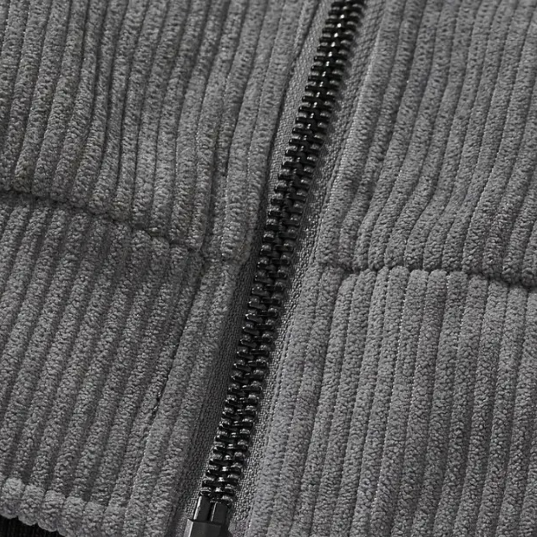 Mens Bomber Jacket Corduroy Sherpa Lined