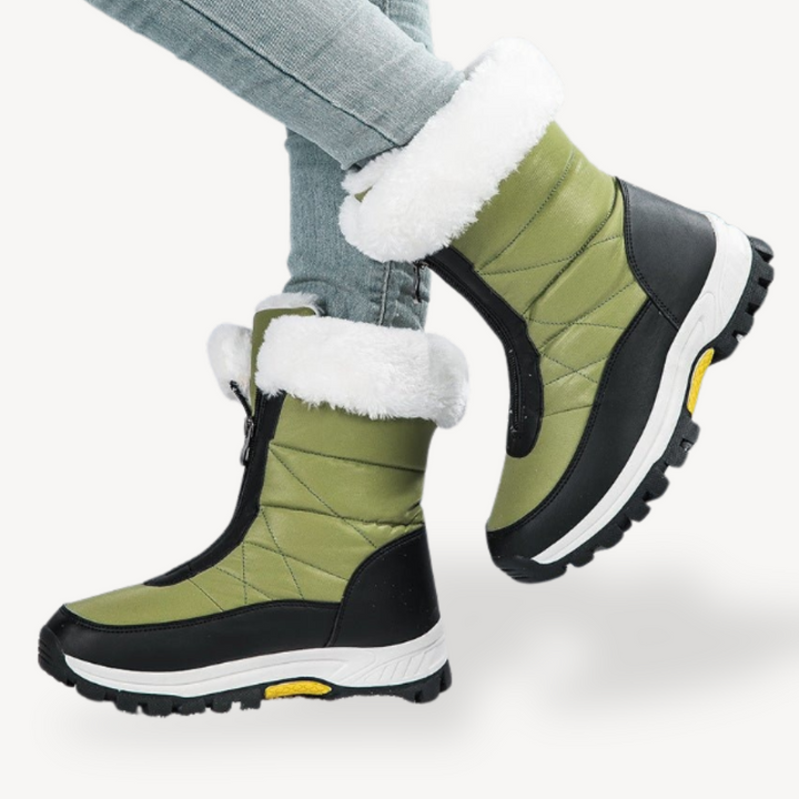 Womens Snow Boots Faux Fur Lined Orthopedic