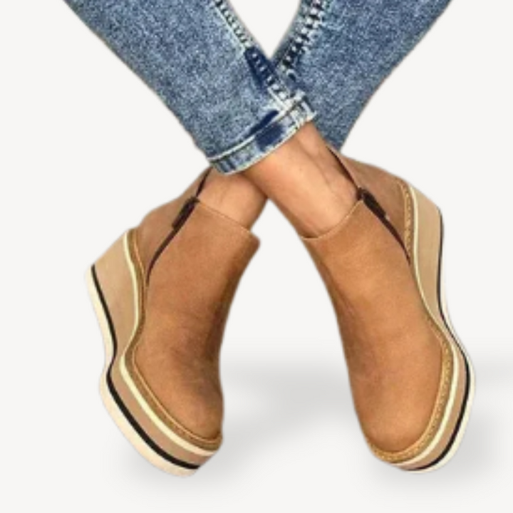 Womens Orthopedic Ankle Boots Wedge Heel